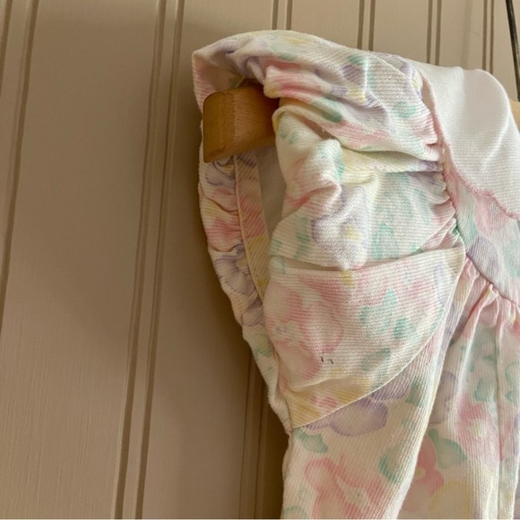 Vintage 80s/90s Baby Floral Cotton Romper by Health-Tex Size 12 Months - Picture 6 of 11